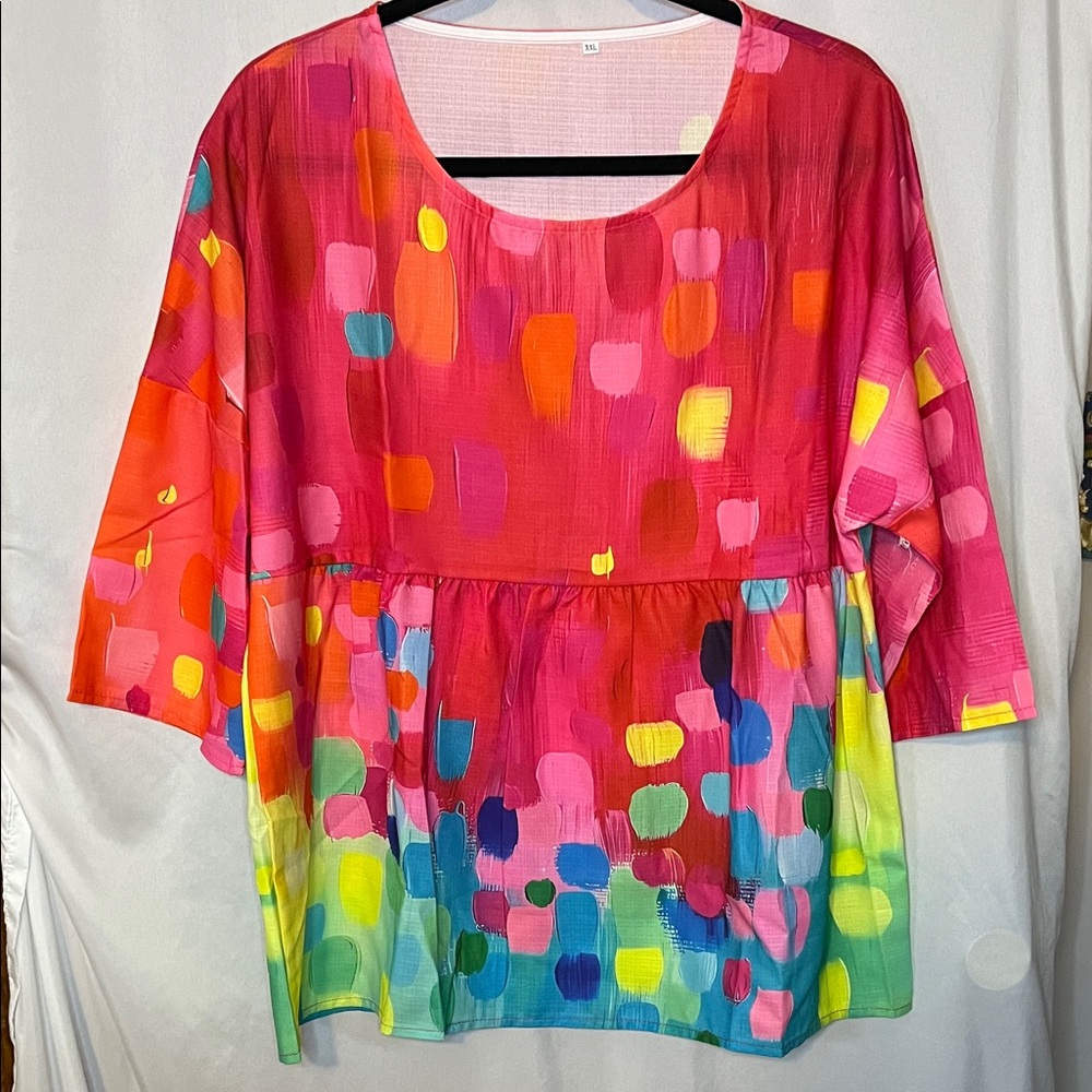 Vibrant Multicolor Women's Blouse